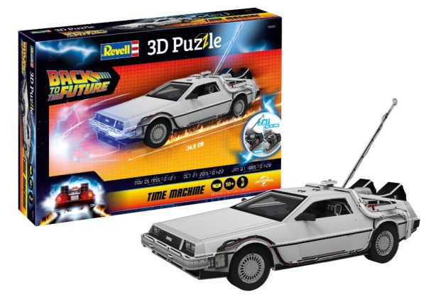 REV00221 - Terug naar de toekomst 3D puzzel - Tijdmachine - 1