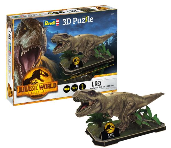 REV00241 - 3D legpuzzel 50 stukjes T-Rex Jurassic World - 1