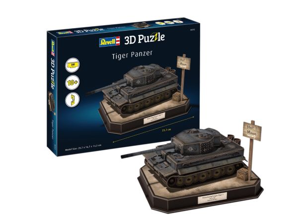 REV00252 - 3D Puzzel 200 Stukjes TIGER I Panzer Tank - 1