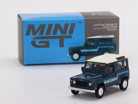 MGT00353-L - LAND ROVER Defender 90 county wagon LHD Blauw - 1