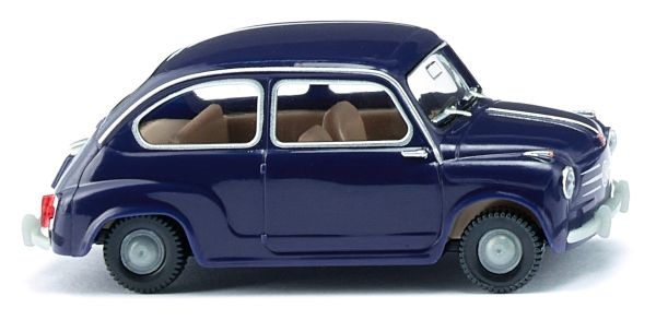 WIK009907 - FIAT 600 donkerblauw - 1