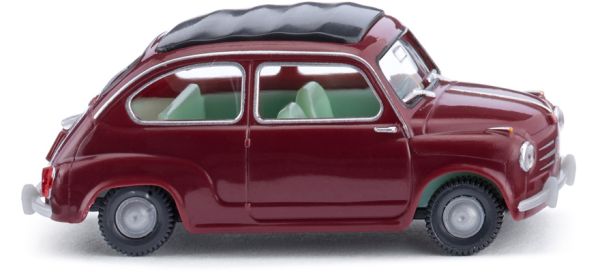 WIK009908 - FIAT 600 Donkerrood - 1