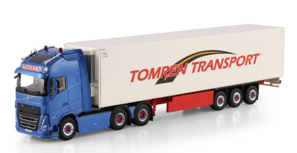 WSI01-4768 - VOLVO FH5 Globtrotter XL 6x2 met 3-assige TOMREN koeltrailer - 1
