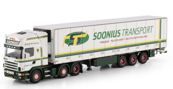 WSI01-4870 - SCANIA 4 Serie Topline 6x2 met SOONIUS Transport 3-assige koeltrailer - 1