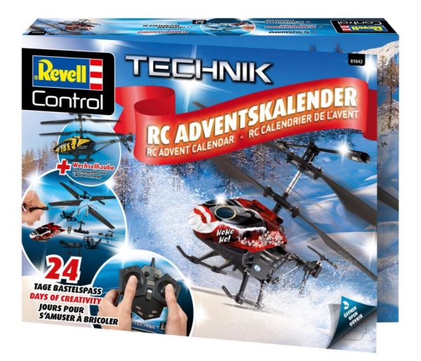 REV01042 - Adventkalender radiografisch bestuurbare helikopter om in elkaar te zetten - 1