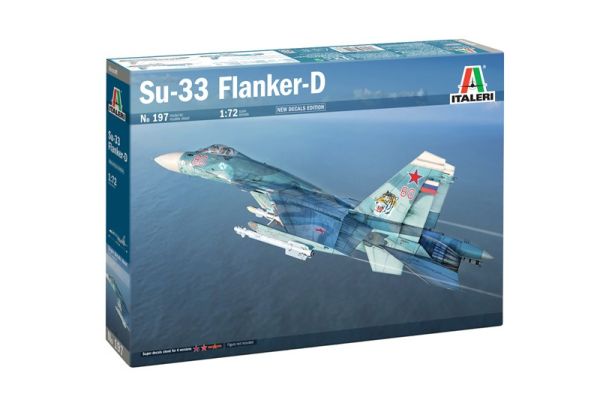 ITA0197 - Jachtvliegtuig SUKHOI SU-27D Sea Flanker om te assembleren en te schilderen - 1