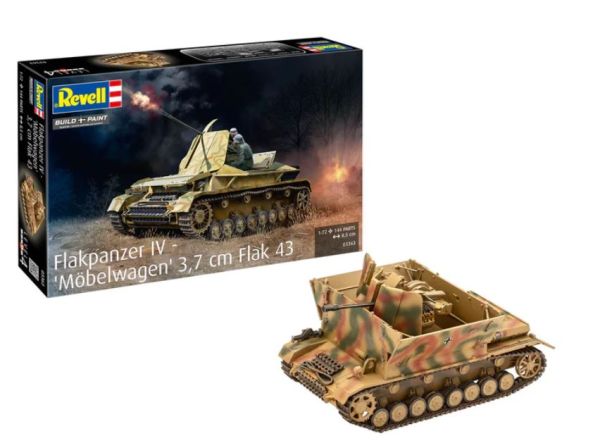 REV03363 - FLAKPANZER IV Tank - 3,5 cm Flak 43 Meubelwagen - 1