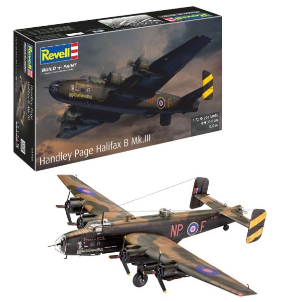 REV03756 - HANDLEY Pagina Halifax B Mk.III militair vliegtuig om te monteren en te schilderen - 1
