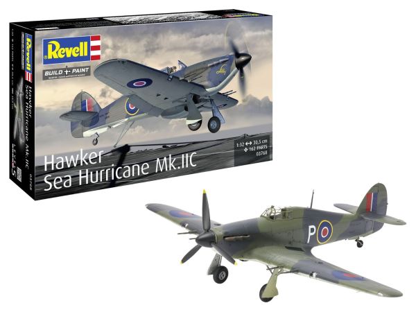 REV03768 - Militair vliegtuig HAWKER Sea Hurricane Mk.IIC om in elkaar te zetten en te schilderen - 1