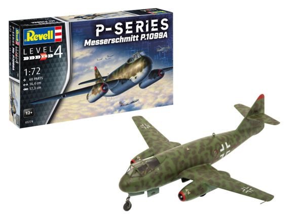 REV03774 - Militair vliegtuig MESSERSCHMITT P.1099A - P-Series om te assembleren en te schilderen - 1
