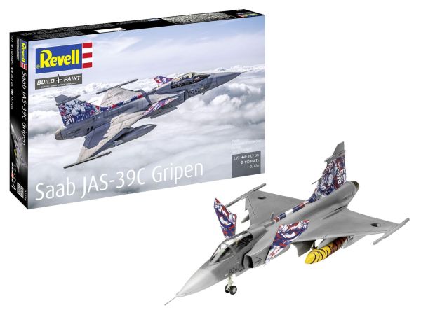 REV03776 - SAAB JAS-39C Gripen straaljager in elkaar zetten en lakken - 1
