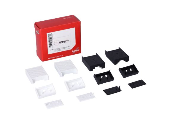 HER054690 - SCHMITZ pallet- of opslagbakken wit en zwart - 2 stuks te monteren - 1