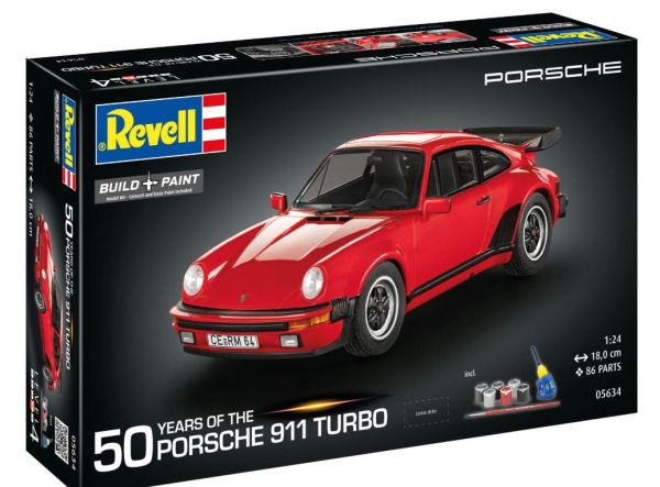 REV05634 - PORSCHE 911 Turbo - 50-jarig jubileumset met lak - 1