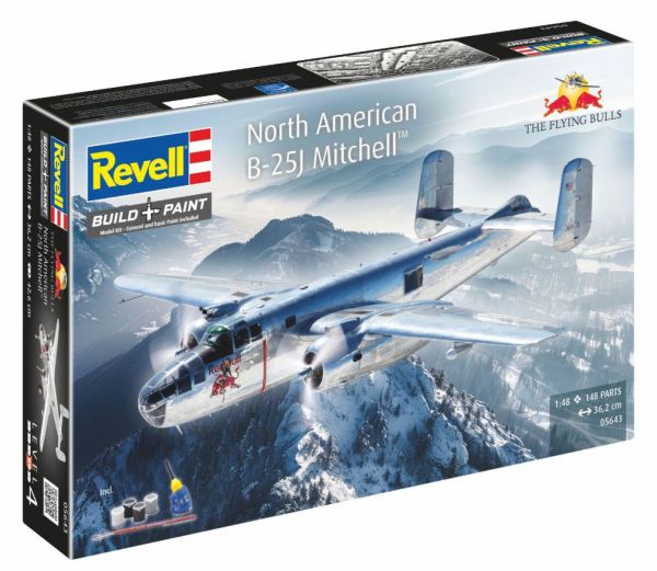 REV05643 - North American B-25J Mitchell Vliegtuig - Cadeauverpakking - Bouw- en schilderset - 1