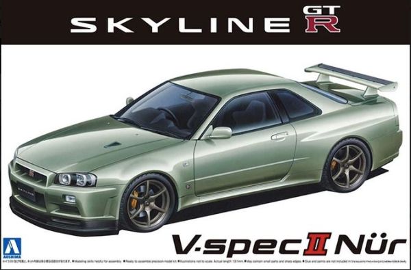 AOS06275 - NISSAN BNR34 Skyline GT-R V-Spec II te monteren en te spuiten - 1