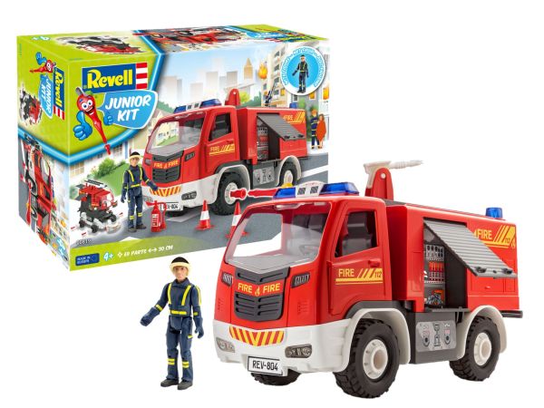 REV00819 - Brandweerwagen met figuur om zelf te bouwen - 1