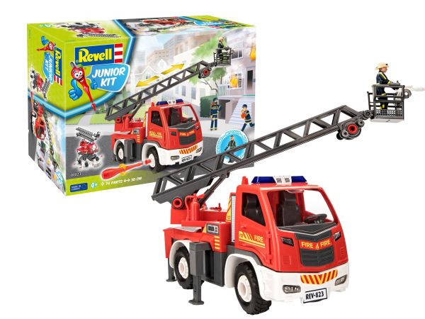 REV00823 - Grootschalige brandweerwagen met minifiguur om zelf te bouwen - 1