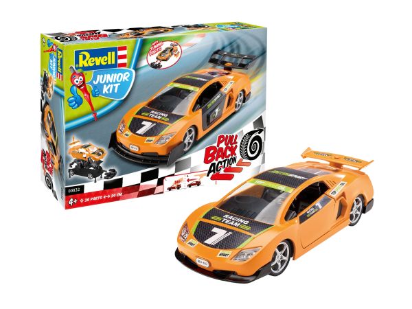 REV00832 - Oranje rallyauto om in elkaar te zetten en te frictie - 1