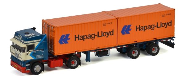 WSI01-3295 - DAF 3600 SC 4x2 met containerdrager JONKER en 2 containers 20 voet HAPAG LLOYD - 1