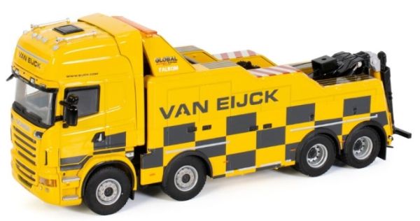 WSI01-3524 - SCANIA R6 Topline 8x4 takelwagen Falkom VAN EIJCK - 1