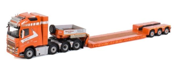 WSI01-3560 - VOLVO FH4 Gl. XL 8x4 met NOOTEBOOM 3 Assen TAGE E. NIELSEN dieplader - 1