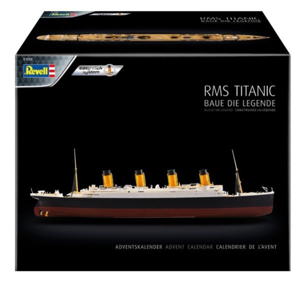REV01038 - Adventskalender 2021 - RMS Titanic met verf om in elkaar te zetten - 1