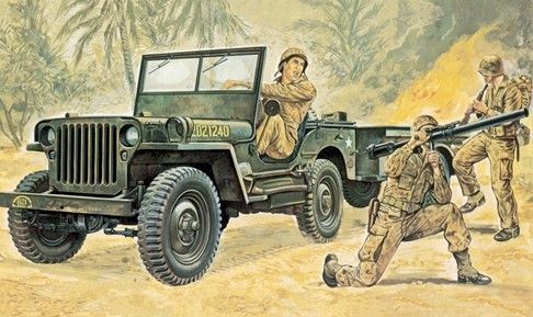 ITA0314 - JEEP Willys om in elkaar te zetten en te schilderen - 1