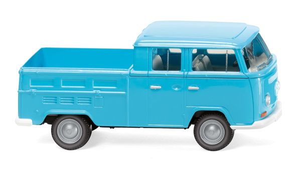 WIK031404 - VOLKSWAGEN T2 dubbele cabine blauw - 1