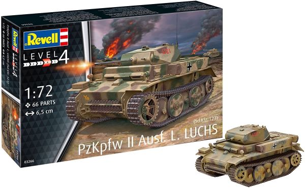 REV03266 - Tank PZKPFW II AUSF. L LUCHS (SD.KFZ. te monteren en te schilderen) - 1