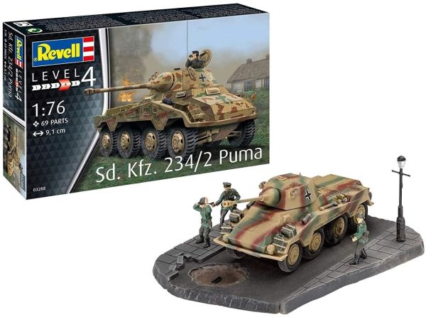 REV03288 - Tank SD.KFZ. 234/2 PUMA om te monteren en te schilderen - 1