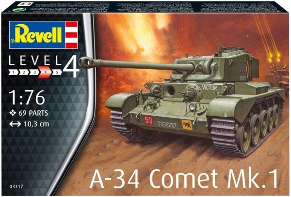 REV03317 - A-34 COMET MK.1-tank om te monteren en te schilderen - 1