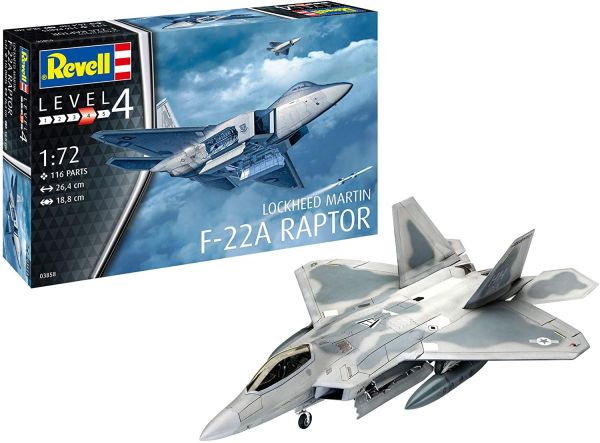 REV03858 - Lockheed Martin F-22A Raptor vliegtuig om in elkaar te zetten en te schilderen - 1