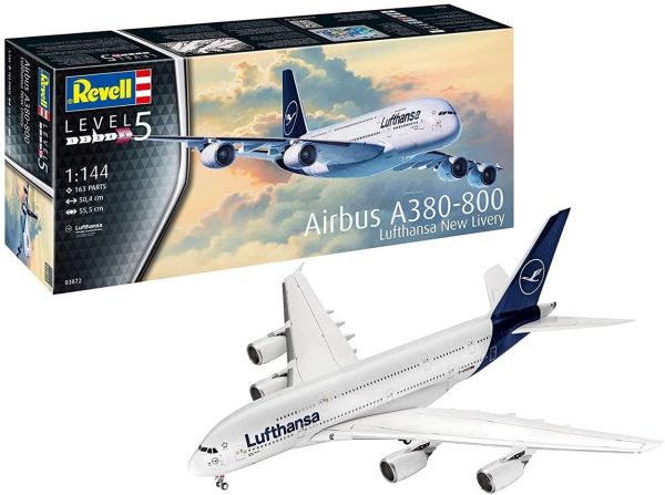 REV03872 - Vliegtuig Airbus A380-800 Lufthansa NIEUWE LIVERY om te monteren en te schilderen - 1