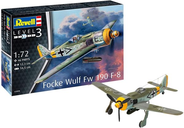 REV03898 - Focke Wulf Fw190 F-8 vliegtuigen om te monteren en te schilderen - 1