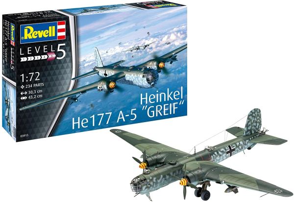 REV03913 - Vliegtuig Heinkel He177 A-5 Greif om in elkaar te zetten en te schilderen - 1