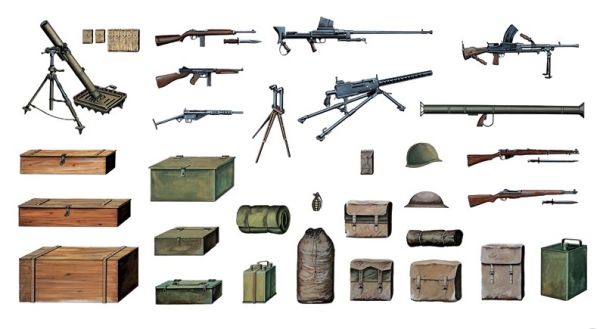 ITA0407 - Diverse accessoires om te monteren en te schilderen - 1
