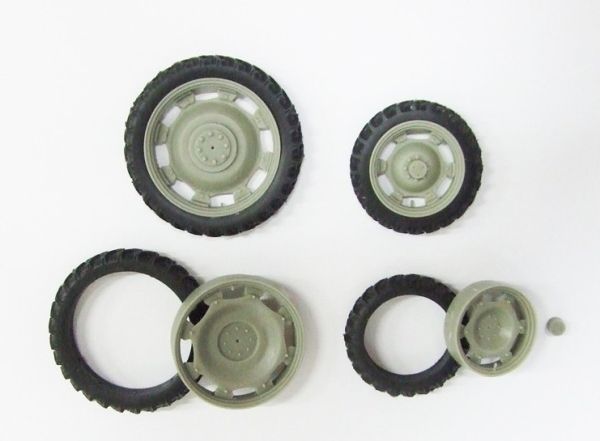 ART04214 - 4 smalle wielen - Voor 39 mm - Achter 53 mm - 1