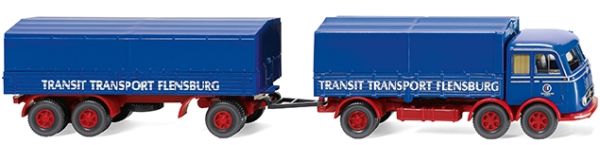 WIK042902 - MERCEDES LP333 6x4 Carrier met aanhanger TRANSIT TRANSPORT - 1