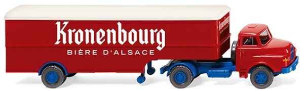WIK051322 - SAVIEM 4x2 met oplegger KRONENBOURG - 1