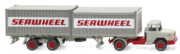 WIK052402 - MAGIRUS 4x2 met SEAWHEEL containertrailer - 1