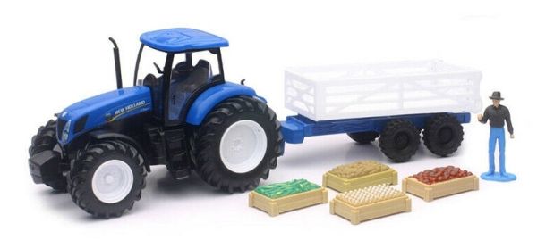 NEW05523A - NEW HOLLAND T7 270 met aanhanger en toebehoren - 1