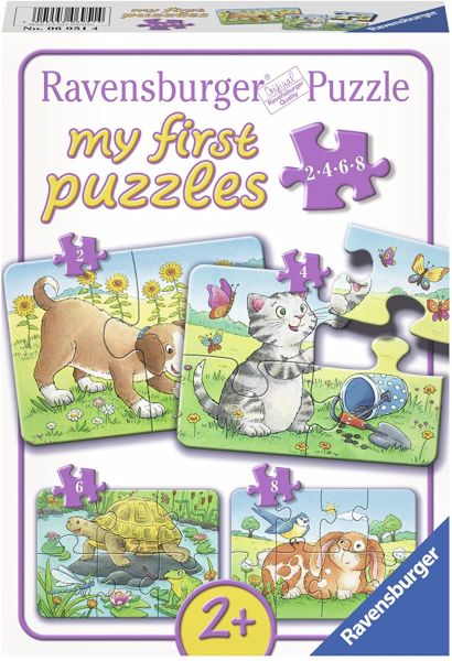 RAV069514 - Mijn eerste puzzels - 4 puzzels 2;4;6 en 8 stukjes - Pets - 1
