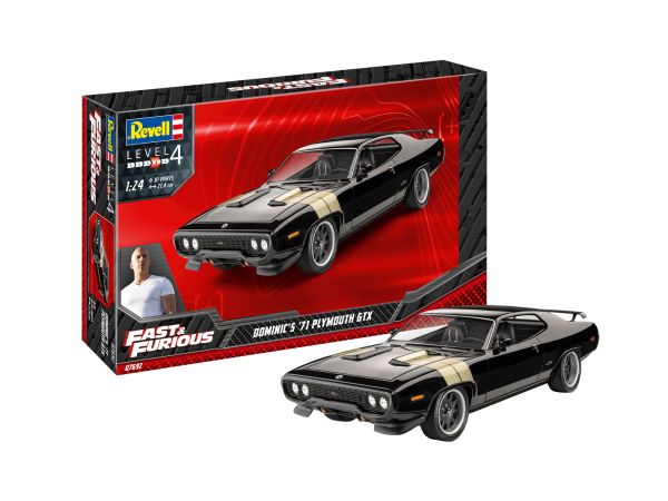 REV07692 - PLYMOUTH GTX 1971 FAST & FURIOUS om te monteren en te schilderen - 1