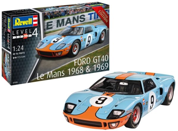 REV07696 - FORD GT 40 Le Mans 1968 om te monteren en te schilderen - 1
