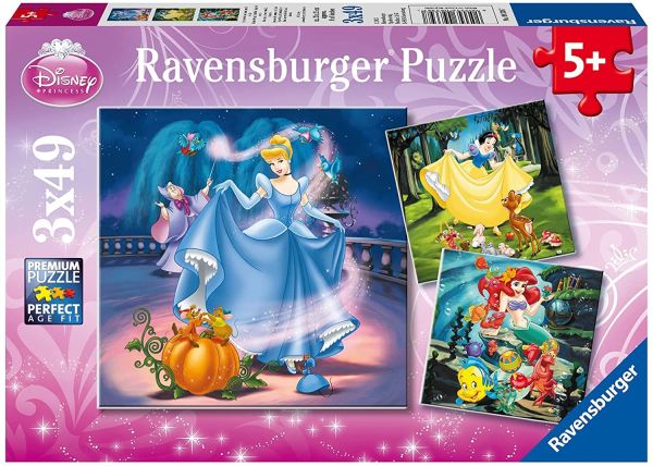 RAV093397 - Disney Princess puzzel van 3x49 stukjes - 1