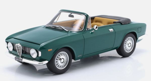MITICA100088 - ALFA ROMEO Giulia 1600 GTC Cabriolet geopend in 1964 groen - 1