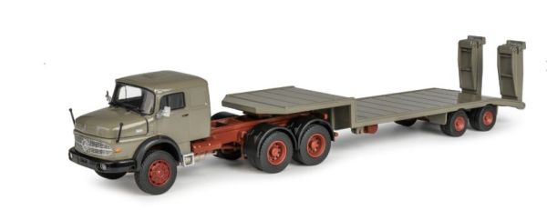 CON1064/02 - MERCEDES-BENZ LAS2624 6x4 met 2-assige dieplader - 1