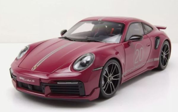 MNC113069075 - PORSCHE 911 Turbo S Coupé Sport design 2021 rood - 1