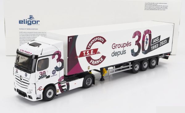ELI117864 - MERCEDES-ACTROS 1851 4x2 met 3 Assige aanhangwagen - Transport T.S.E. France 30 ANS - 1