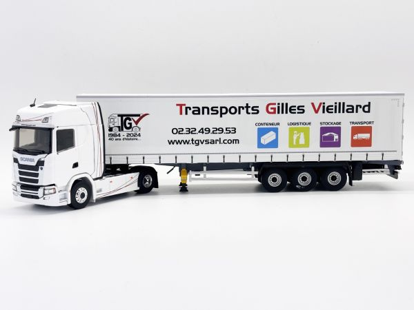 ELI118080 - SCANIA S500 4x2 met dekzeilaanhangwagen 3 Assen - Transport GILLES VIEILLARD - 1